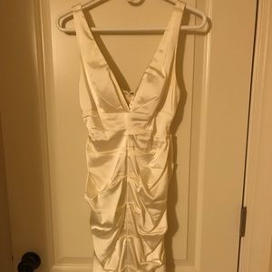 White semi formal dress